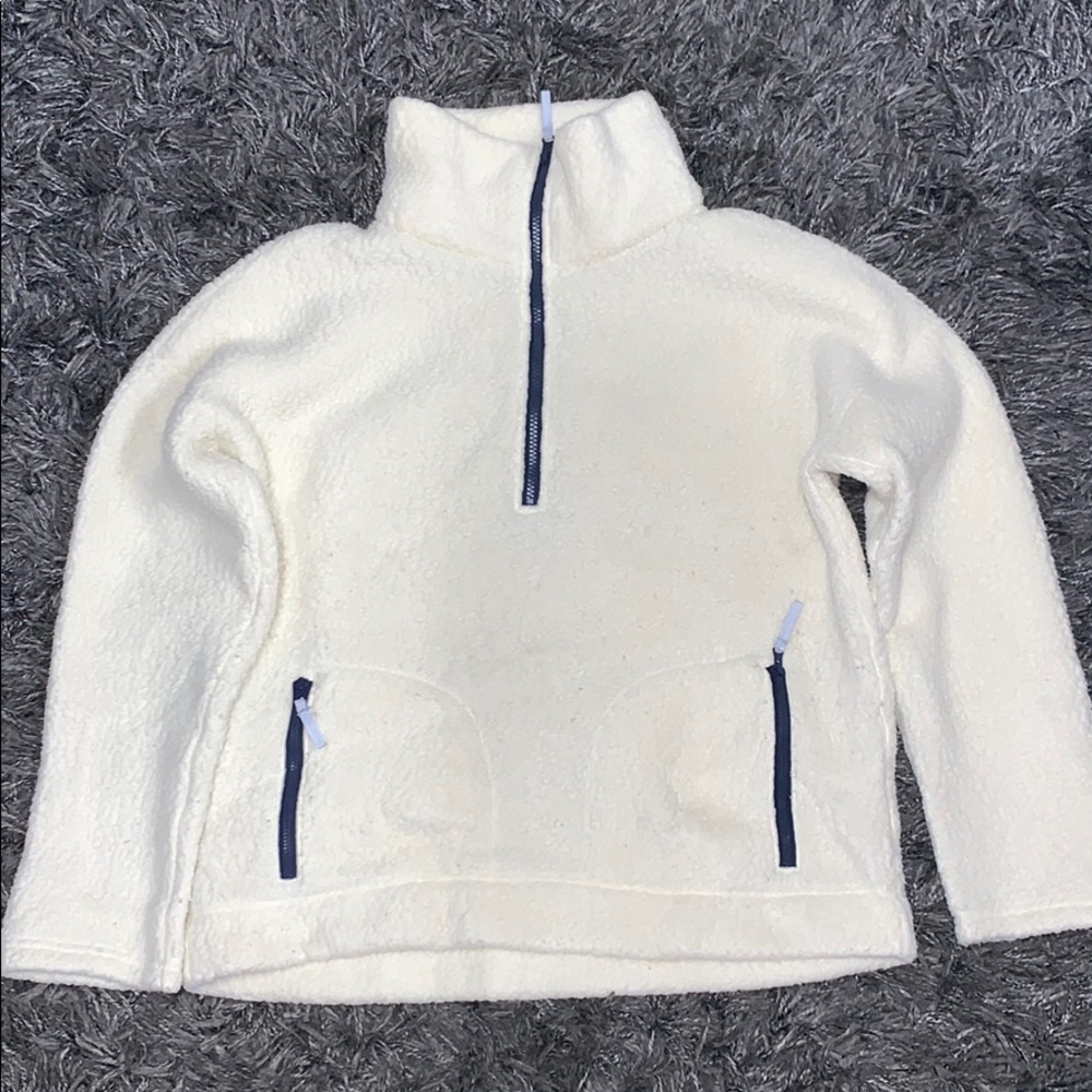 J.crew woman’s fleece half zip sweater, medium